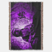 Couverture pourpre de jet de sagesse de Bouddha (devant Vertical)