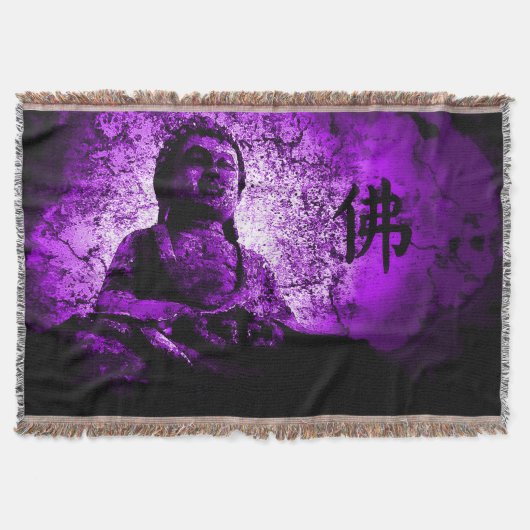 Couverture pourpre de jet de sagesse de Bouddha (Devant)