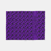 Couverture pourpre de signe de paix avec le texte (Devant (Horizontal))