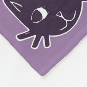 Couverture pourpre d'ouatine d'impression de chat (Coin)