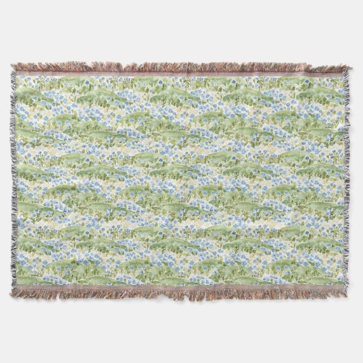 Couverture Prairie aux Fleurs Bleues (Devant)