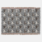 Couverture Prancing Folk Art Circus Horses Motif (Devant)