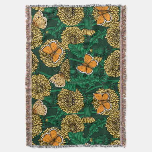 Couverture Pré de Dandelion sur vert foncé (devant Vertical)