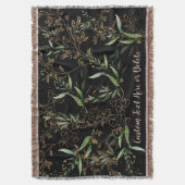 Couverture Premium Black Gold Botanical Eucalyptus Green (devant Vertical)