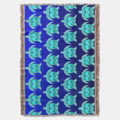 Couverture Pretty Blue green turquoise teal turtles pattern (devant Vertical)