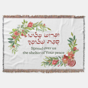 Couverture Prière juive pour la paix pour Sukkot Décor Su