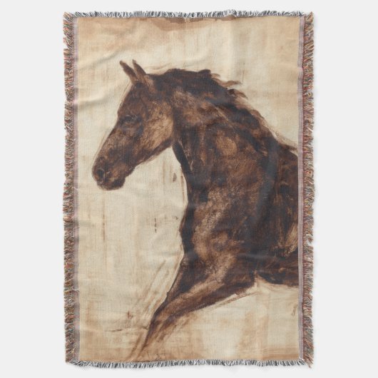 Couverture Profil de cheval sauvage Brown (devant Vertical)