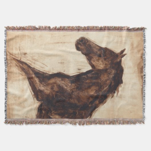 Couverture Profil de cheval sauvage Brown (Devant)