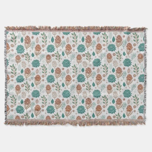 Couverture Protea Flower Desert Floral rose Motif (Devant)