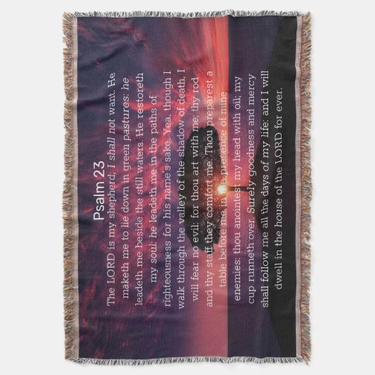 Couverture Psaume 23 Arbre couché de soleil (devant Vertical)