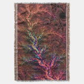 Couverture Psychedélique Groovy Tripant Funky Coloré Fractale (devant Vertical)