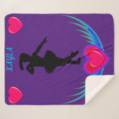 Couverture Purple Dance avec ballerine et coeur ro (Devant (Horizontal))