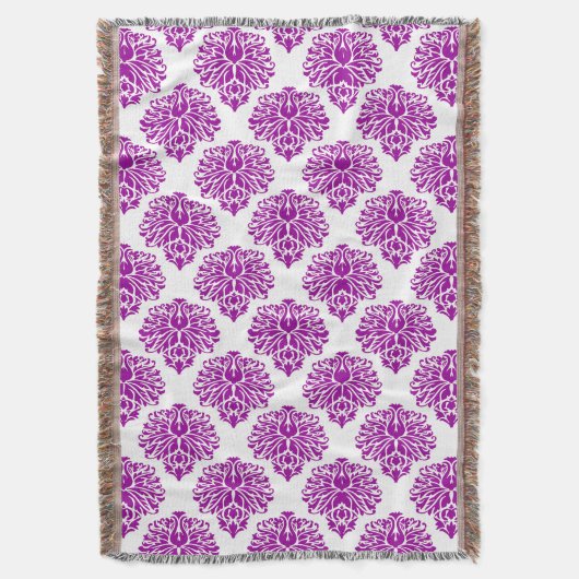 Couverture Purple Elegant Damask (devant Vertical)