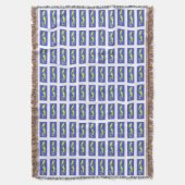 COUVERTURE PURPLE ET ROYAL BLUE ART MODÈLE (devant Vertical)