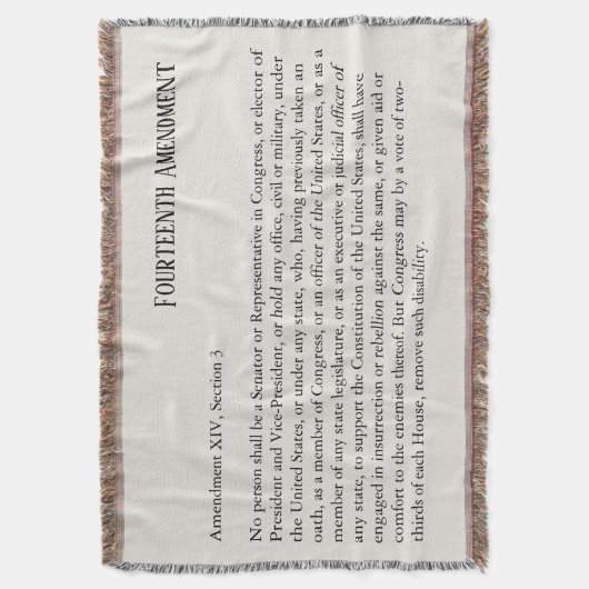 Couverture Quatorzième amendement Section 3 (devant Vertical)