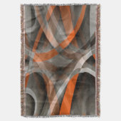 Couverture Quatre-vingts Vibes Brûlées orange et gris courbe (devant Vertical)