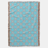 Couverture Quatrefoil bleu et gris (devant Vertical)