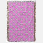 Couverture Quatrefoil rose et gris (devant Vertical)