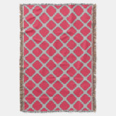 Couverture Quatrefoil rouge et gris (devant Vertical)