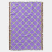 Couverture Quatrefoil violet et gris (devant Vertical)