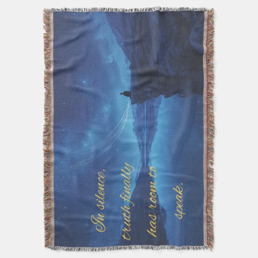 Couverture Quote of Silience Throw Blanket (devant Vertical)