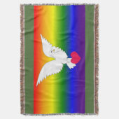 COUVERTURE RAINBOW HEART DOVE (devant Vertical)