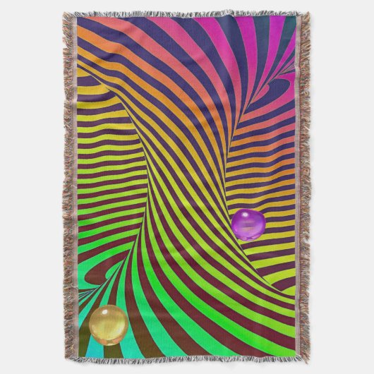 Couverture Rainbow Spiral Optical Illusion with Marbles (devant Vertical)