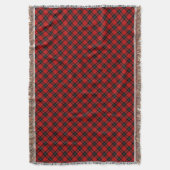 Couverture Ramsay tartan rouge noir plaid (devant Vertical)