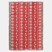 Couverture Rat Terrier Chien Silhouettes Jolies Fêtes de Noël (devant Vertical)