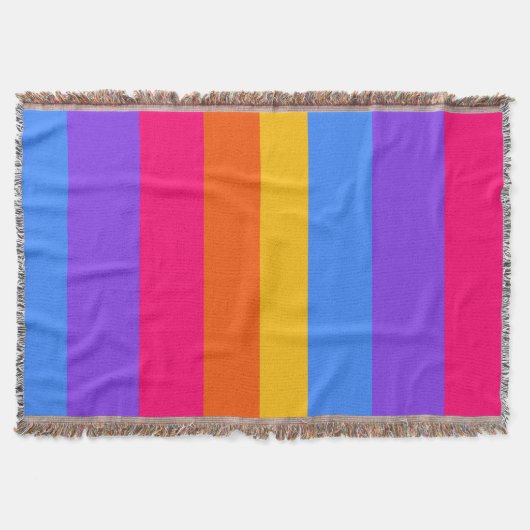 Couverture Rayures arc-en-ciel (Devant)