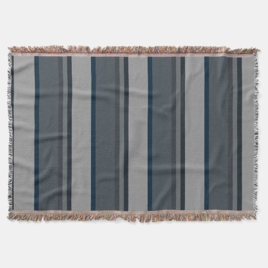 Couverture Rayures bleues et grises (Devant)