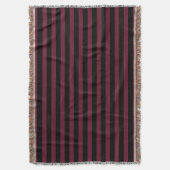 Couverture Rayures bordeaux et noires (devant Vertical)