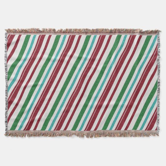 Couverture Rayures de bonbon Paillettes (Devant)