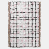 Couverture Rayures rose noir  (devant Vertical)