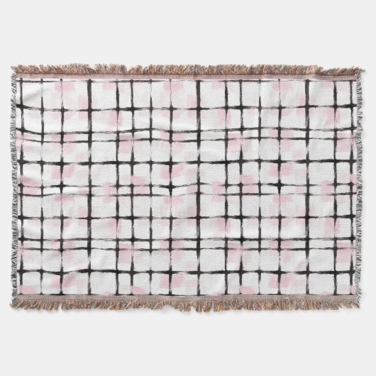 Couverture Rayures rose noir  (Devant)