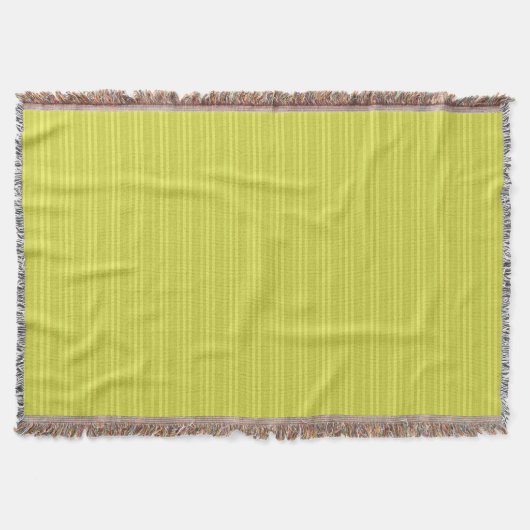 Couverture Rayures Verticales Chartreuse Jaune Vert (Devant)