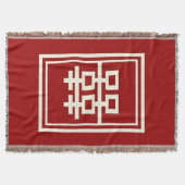 Couverture Rectangle double bonheur Mariage chinois classique (Devant)