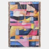 Couverture Rectangles et Triangles Abstraction Géométrique (devant Vertical)