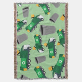 Couverture Recyclage Motif de camion-poubelle (devant Vertical)
