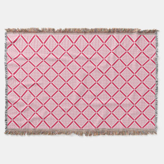 Couverture Red and white geometric checkered pattern retro