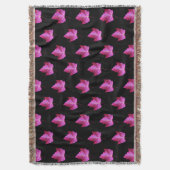 Couverture Red Autumn Maple Leaf Pattern on Black Background (devant Vertical)