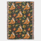 Couverture Red Fox Feuilles Acorn Green (devant Vertical)