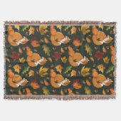 Couverture Red Fox Feuilles Acorn Green (Devant)