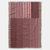 Couverture Red, Gray, Black, White Stripes (devant Vertical)