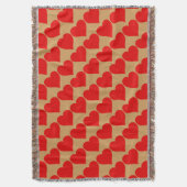 Couverture Red Heart Shape Love Classic Simple Minimalisme (devant Vertical)