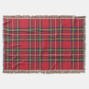 Couverture Red Plaid Scottish Tartan Holiday