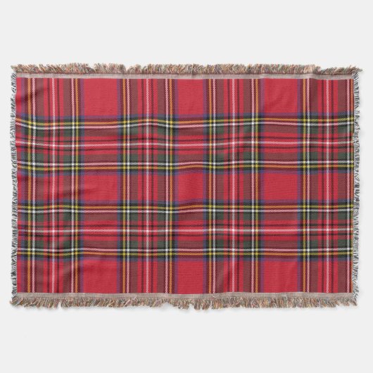 Couverture Red Plaid Scottish Tartan Holiday (Devant)
