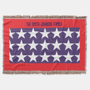 Couverture Red White et Blue Stars et Stripes 4 juillet