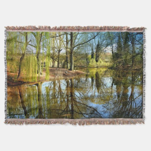 Couverture Réflexion de l'eau de l'étang-saule (Devant)