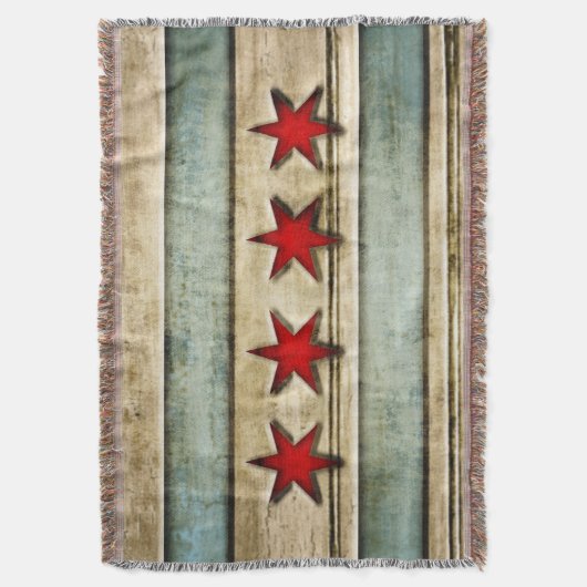 Couverture Regard du bois découpé par drapeau de Chicago (devant Vertical)